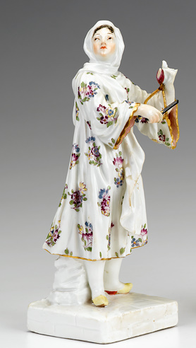 Appraisal: Meissen porcelain figure of a Greek musician model by j