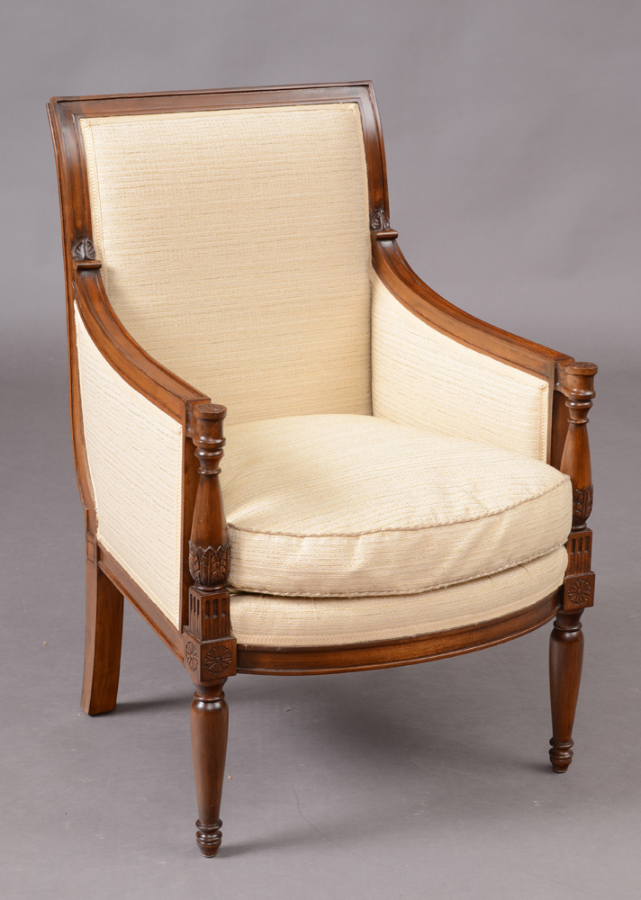 Appraisal: DIRECTOIRE STYLE STAINED BEECHWOOD BERG RE With a molded top