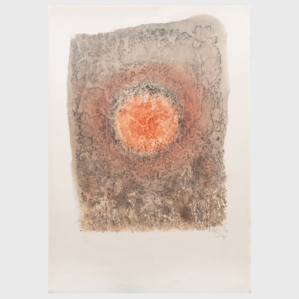 Appraisal: Mark Tobey - Louvre Lithograph in colors on wove paper