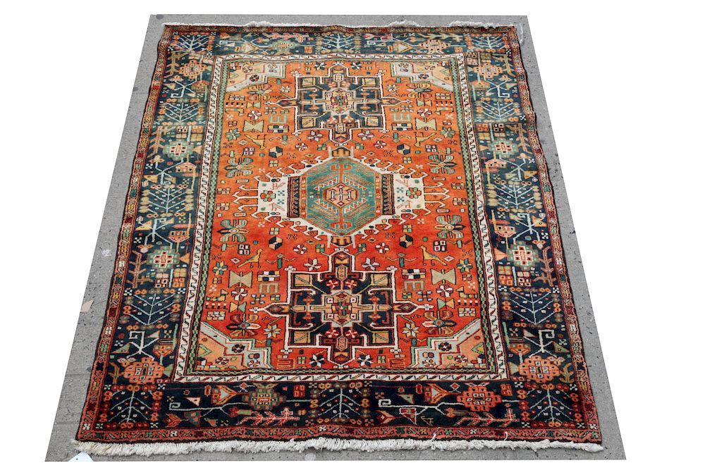 Appraisal: Heriz Karajeh Persian Carpet ' x ' Heriz Karajeh Persian