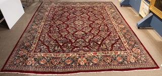 Appraisal: Persian Sarouk carpet circa ' x ' Persian Sarouk carpet