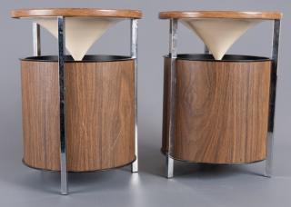 Appraisal: Zenith Circle of Sound Speakers Pair Mid-century circa space-age round