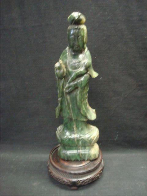 Appraisal: Possibly Jade Asian Figure From an East nd Street NYC