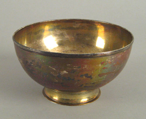 Appraisal: New Brunswick New Jersey silver bowl ca bearing the touch