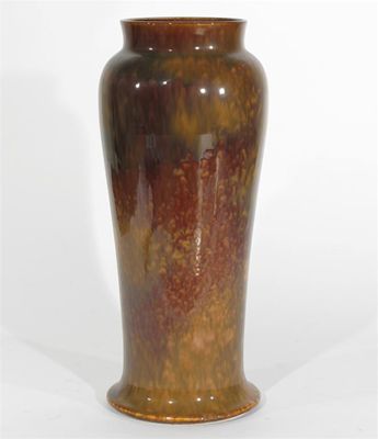 Appraisal: A Ruskin Pottery stoneware vase shouldered form covered in a