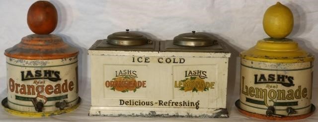 Appraisal: LOT OF RARE CA LASH S ADVERTISINGDISPENSERS TO INCLUDE REAL