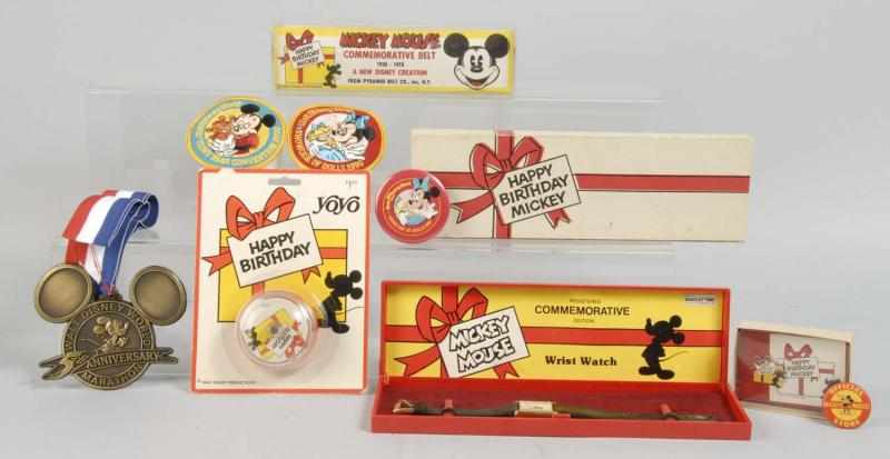 Appraisal: Lot of Disney Happy Birthday Mickey Items Description For Mickey