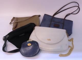 Appraisal: Small Vintage Handbags Comprising a Saks Fifth Avenue while leather