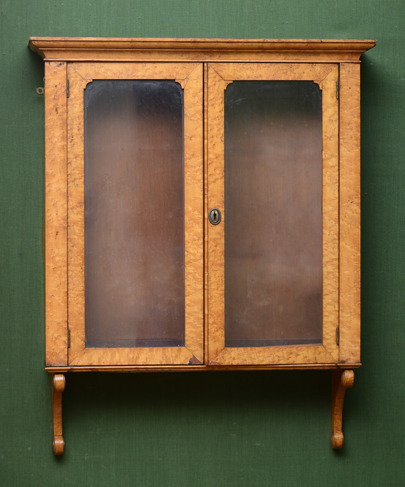 Appraisal: FEDERAL BIRD'S EYE MAPLE HANGING SHELF x x in Estimate