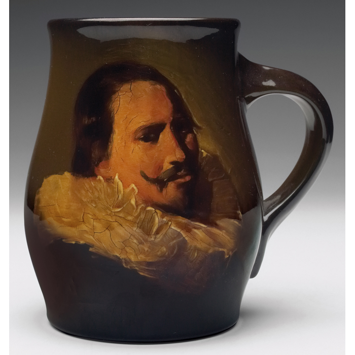 Appraisal: Rookwood handled vessel Standard glaze with well executed portrait titled