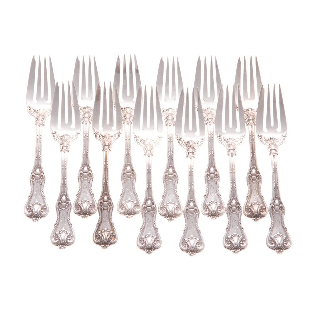 Appraisal: Federal Cotillion by Frank Smith dessert forks set of sterling