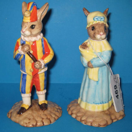 Appraisal: Royal Doulton Bunnykins Figures Mr Punch DB and Judy DB