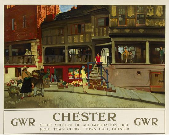 Appraisal: FLINT William Russell Sir - CHESTER GWR lithograph in colours