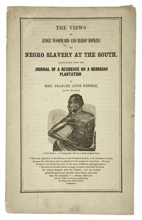 Appraisal: SLAVERY AND ABOLITION--KEMBLE FRANCES ANNE 'FANNY' et al The Views