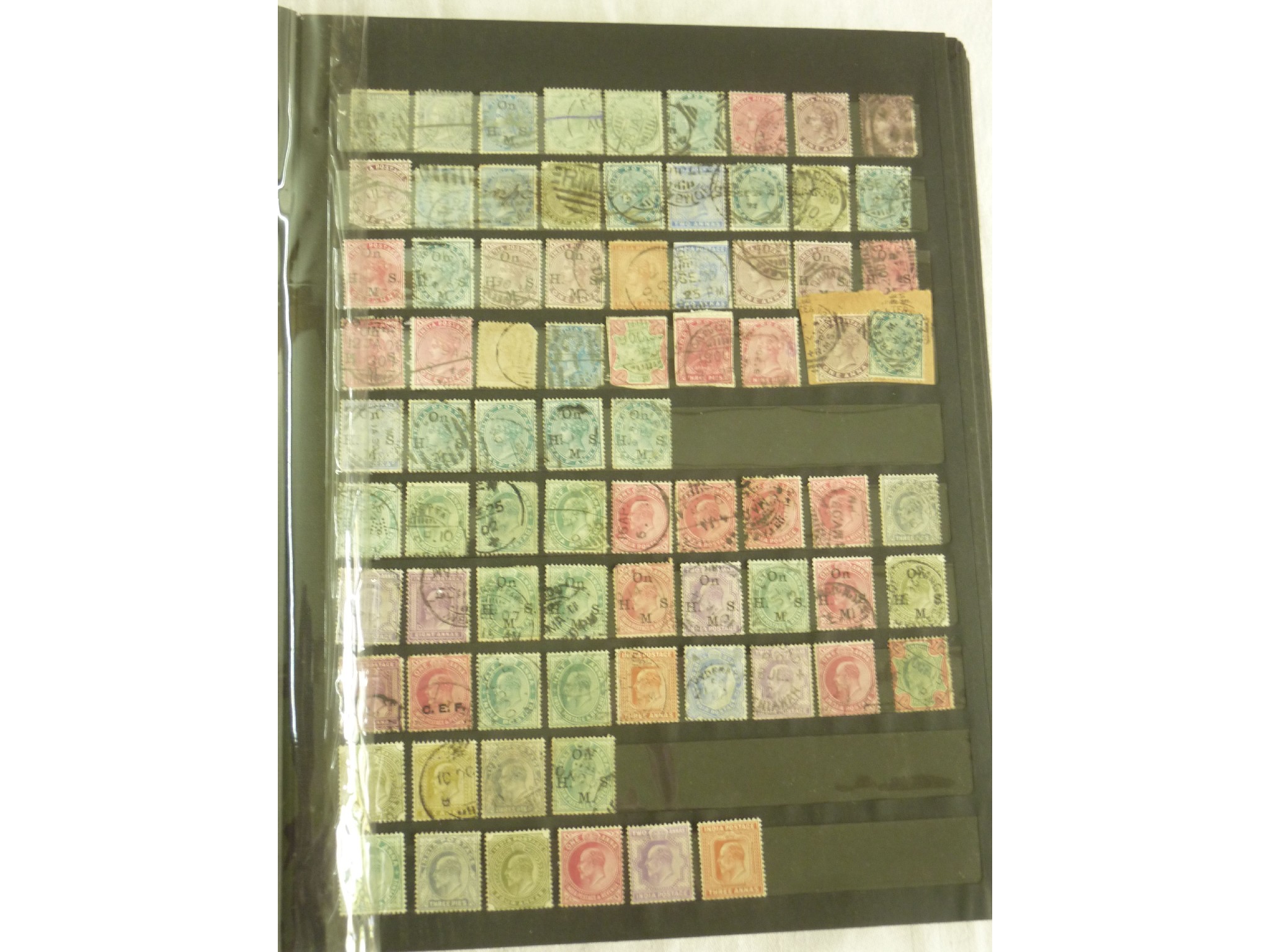 Appraisal: A collection of stamps from India and Indian states from