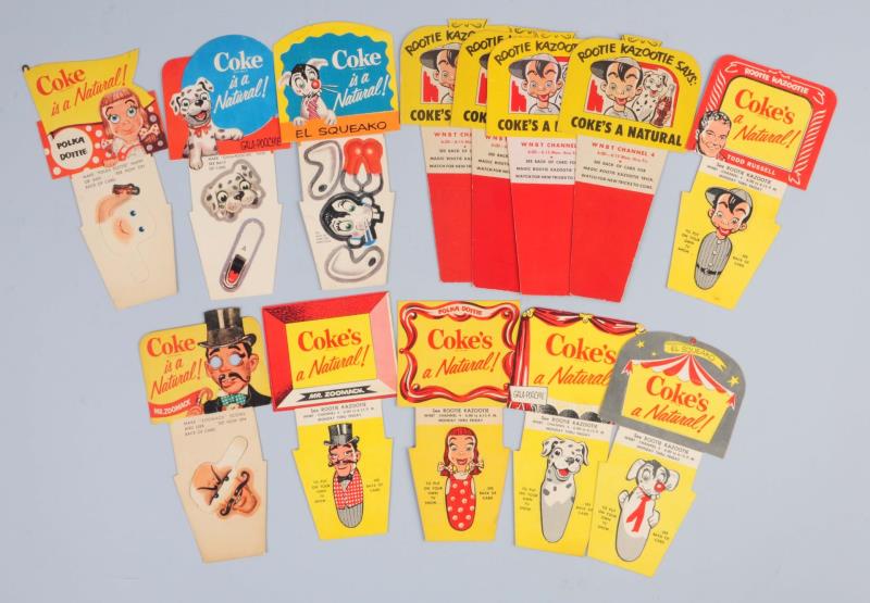 Appraisal: Lot Of s Coca - Cola Diecut Inserts Little to