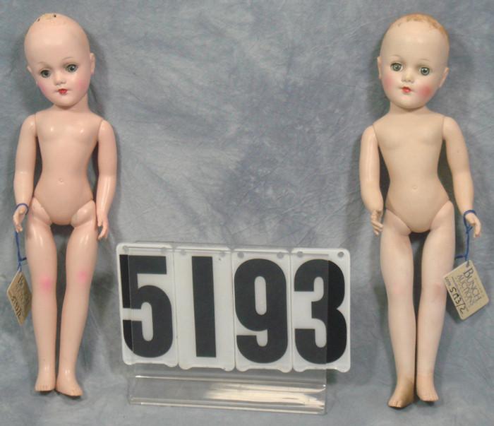 Appraisal: Mary hoyer dolls inches tall hard plastic lashes could be