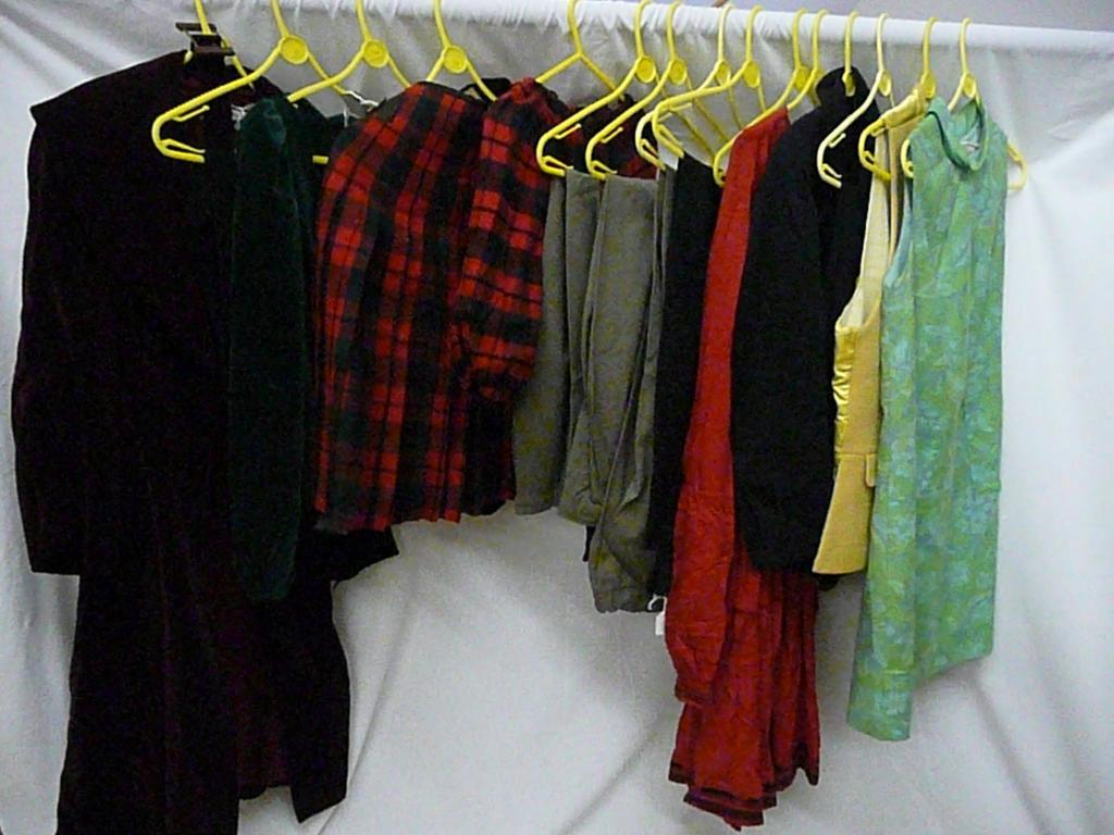 Appraisal: A quantity of vintage costume including red tartan kilt with