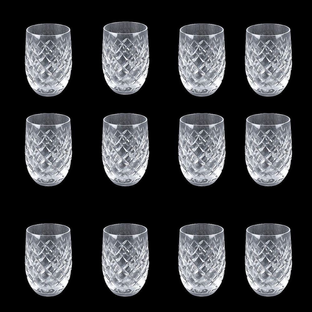 Appraisal: Waterford Powerscourt Oz Flat Tumblers Lot of Twelve Waterford Powerscourt