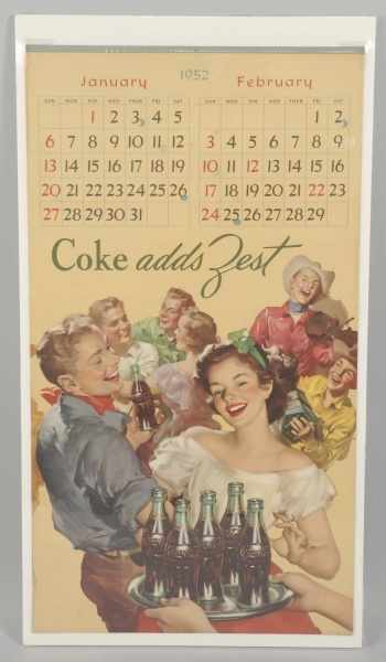 Appraisal: Coca-Cola Calendar Description Nice and complete Only minor wear marks