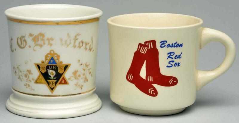 Appraisal: Lot of Shaving and Coffee Mugs Includes a fraternal mug