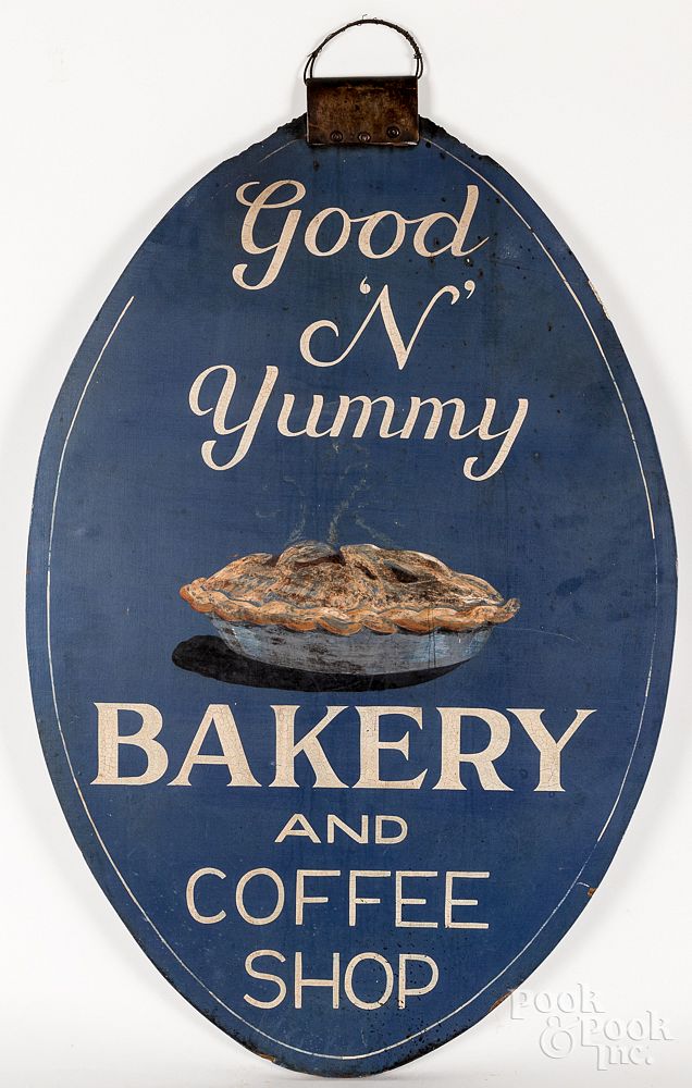 Appraisal: Contemporary painted sign Contemporary painted Good and Yummy Bakery and