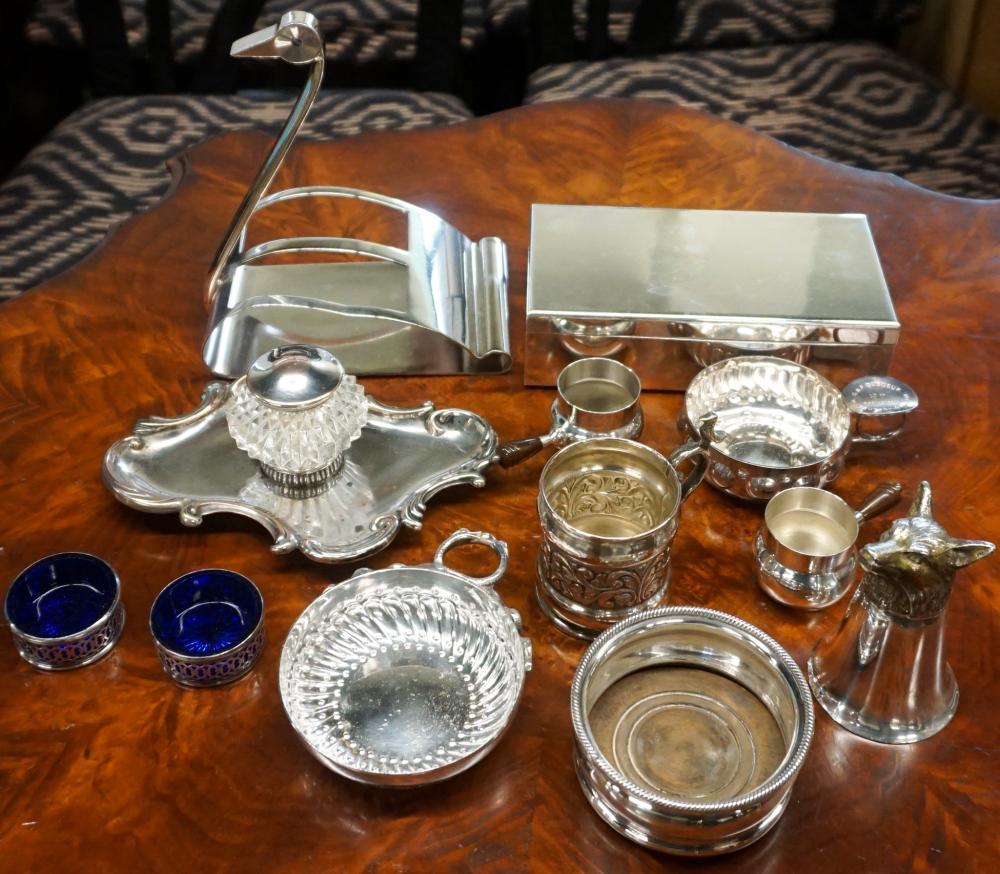 Appraisal: Collection of Silverplate Table Articles