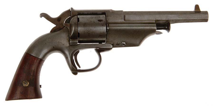 Appraisal: ALLEN WHEELOCK CENTER HAMMER NAVY REVOLVER Cal RF SN Converted