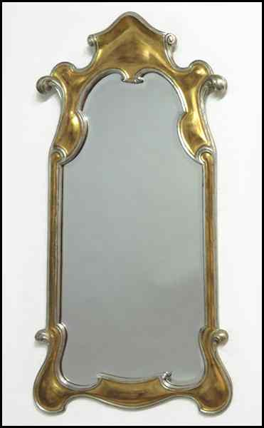 Appraisal: HOLLYWOOD REGENCY STYLE GILT MIRROR '' x '' Condition No