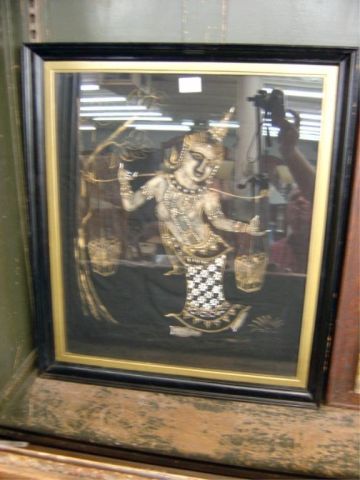 Appraisal: PICTURE - ORIENTAL FIGURE