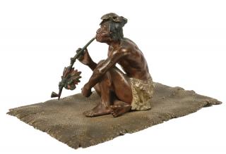 Appraisal: FRANZ XAVER BERGMANN AUSTRIA - Cold Painted Polychrome Vienna Bronze