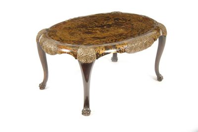 Appraisal: A Frank Freres Art Deco tortoiseshell veneer side table with