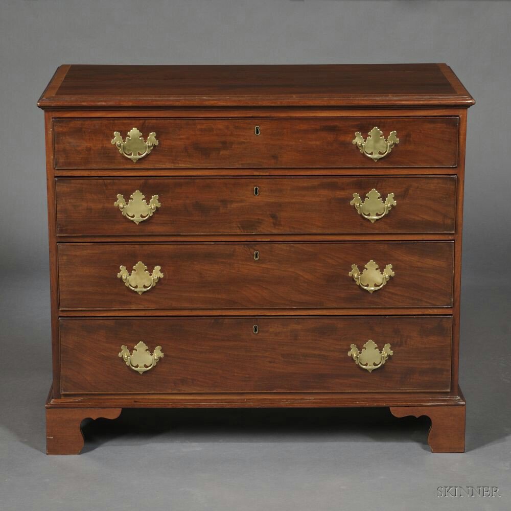 Appraisal: George III Mahogany Gentleman's Dressing Chest last quarter th century