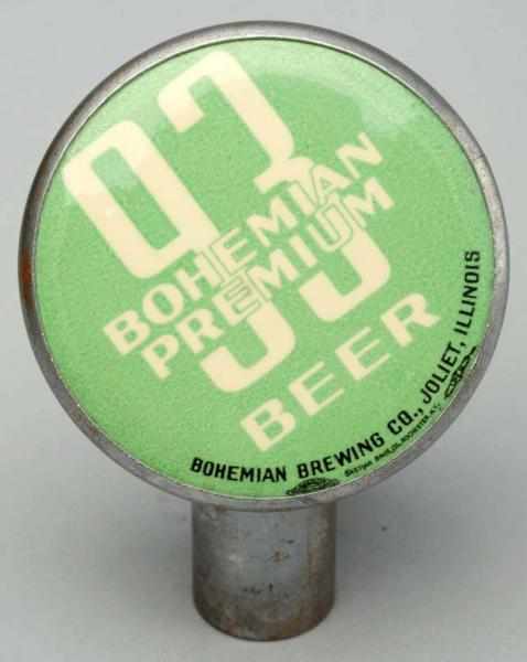 Appraisal: Bohemian Premium Beer Tap Knob Bohemian Brewing Company Celluloid insert