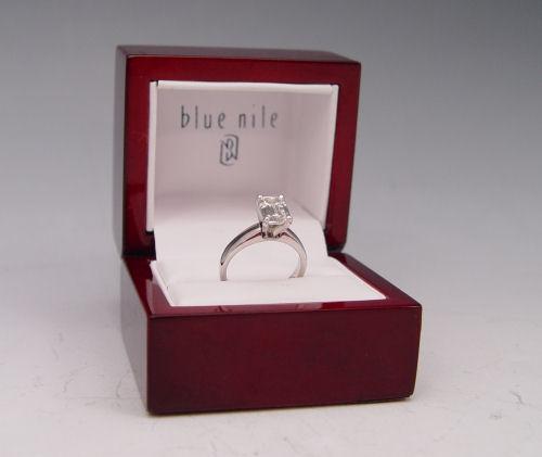 Appraisal: BLUE NILE PLATINUM CT DIAMOND SOLITAIRE RING K white gold