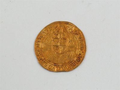 Appraisal: Elizabeth I - Fourth Issue Gold Angel mm Latin Cross