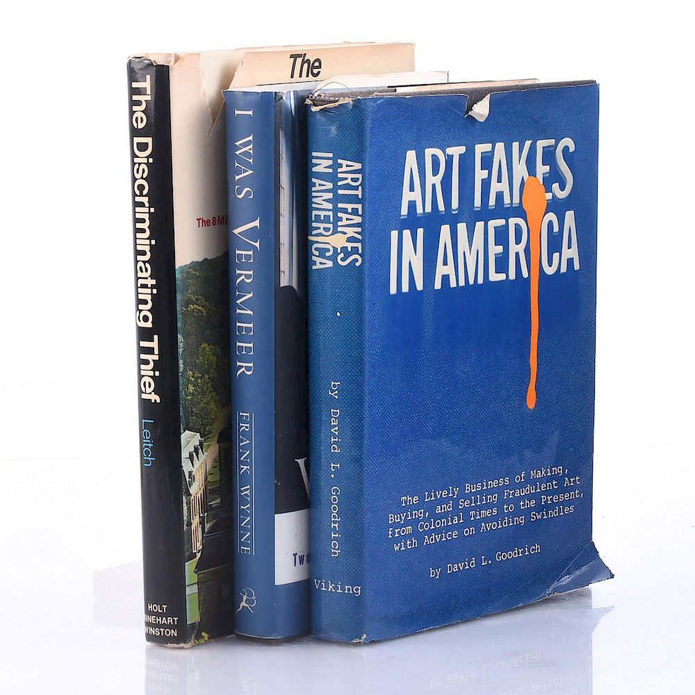 Appraisal: HARDCOVER BOOKS ON BUYING SELLING FORGED ART Art Fakes in