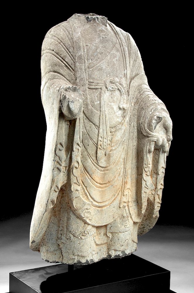 Appraisal: Chinese Northern Wei Stone Torso of Bodhisattva East Asia China