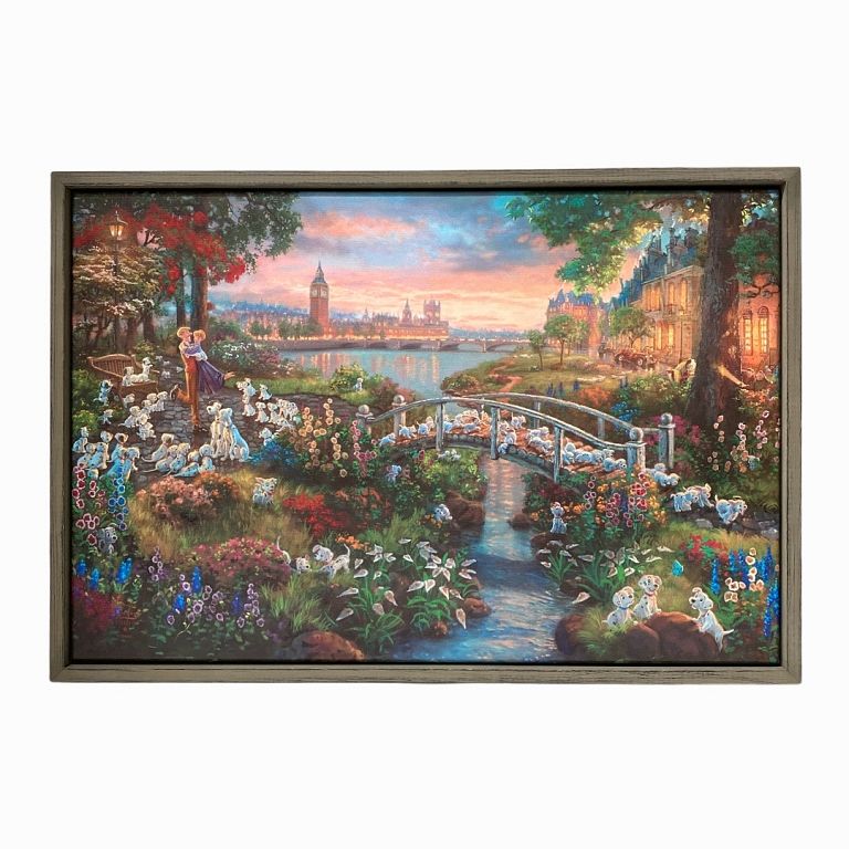 Appraisal: Thomas Kinkade Print On Canvas Thomas Kinkade Print On Canvas