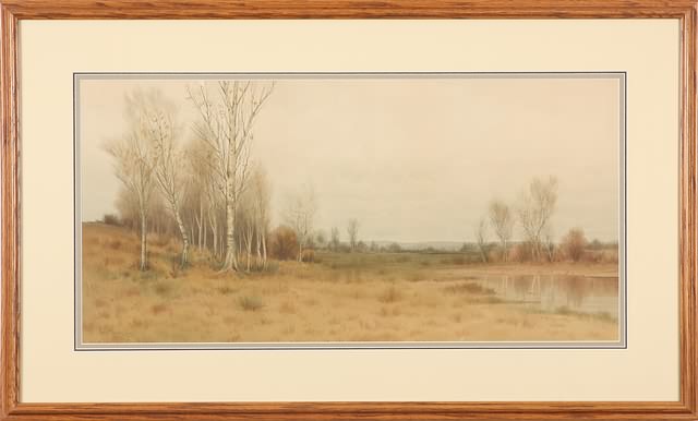 Appraisal: Landscape watercolor x sight SLL George Howell Gay Artist American