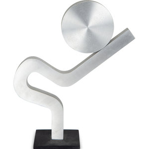 Appraisal: Buky Schwartz Israeli - Untitled Sculpture aluminum signed dated and