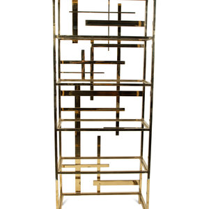 Appraisal: A Brass Etagere By Mitchell Gold and Bob Williams TH