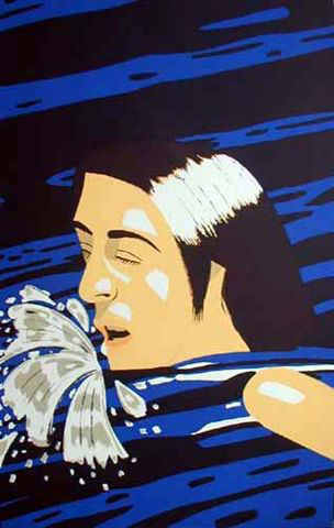 Appraisal: Olympic Swimmer Maravell Katz Alex American born Serigraph printed in