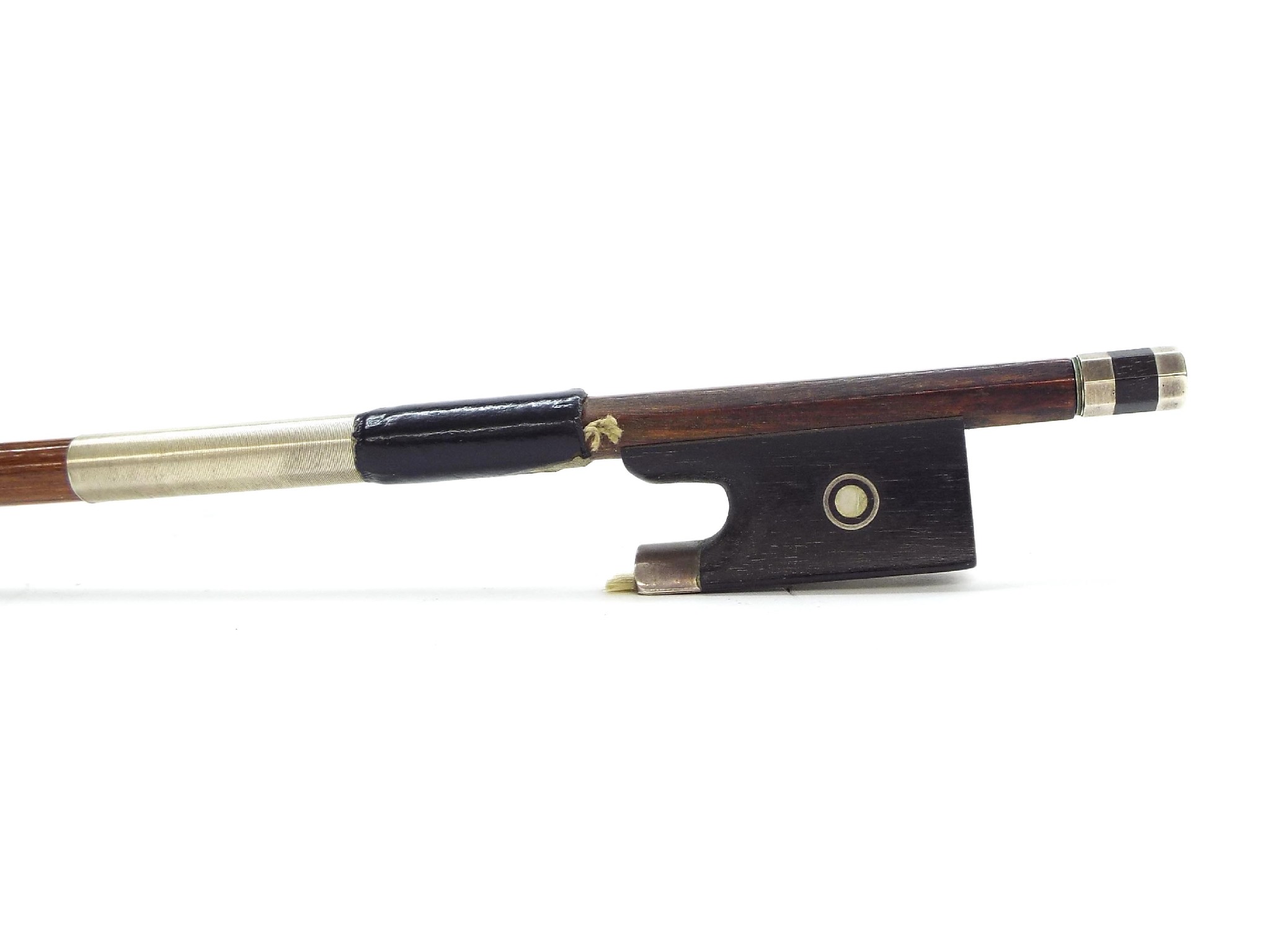 Appraisal: German silver mounted violin bow by and stamped F C