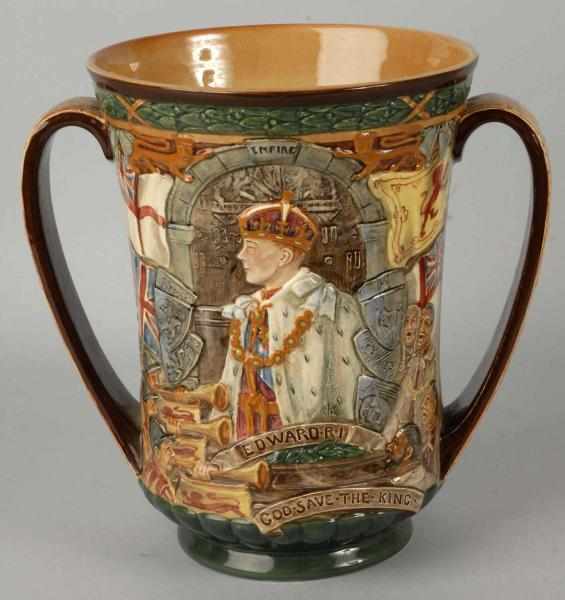 Appraisal: Royal Doulton Loving Cup Description Dated May Celebrating the coronation