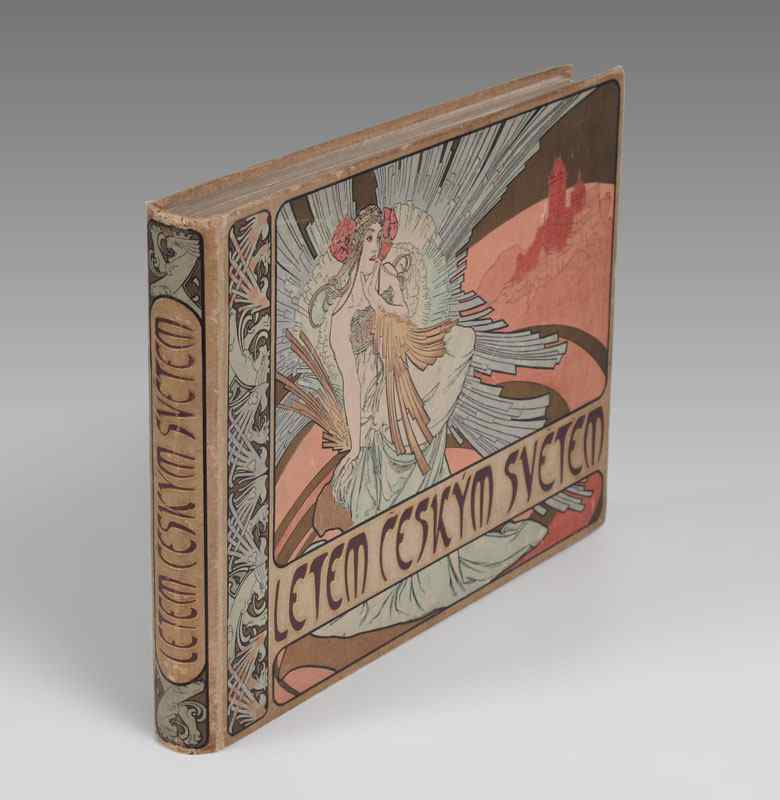 Appraisal: LETEM CESKYM SVETEM BOOK WITH ALPHONSE MUCHA COVER Czechoslovakian book