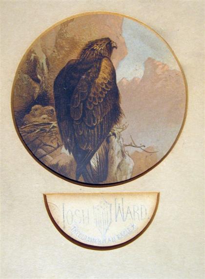 Appraisal: piece Original Watercolor Josh Ward The Old American Eagle Oval