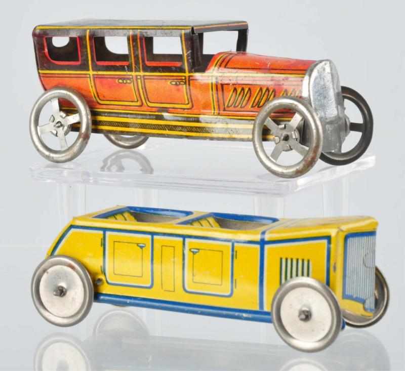 Appraisal: Lot of Tin Litho Automobile Penny Toys European probably French