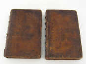 Appraisal: Two full leather bound volumes I II of Camden's Britannia