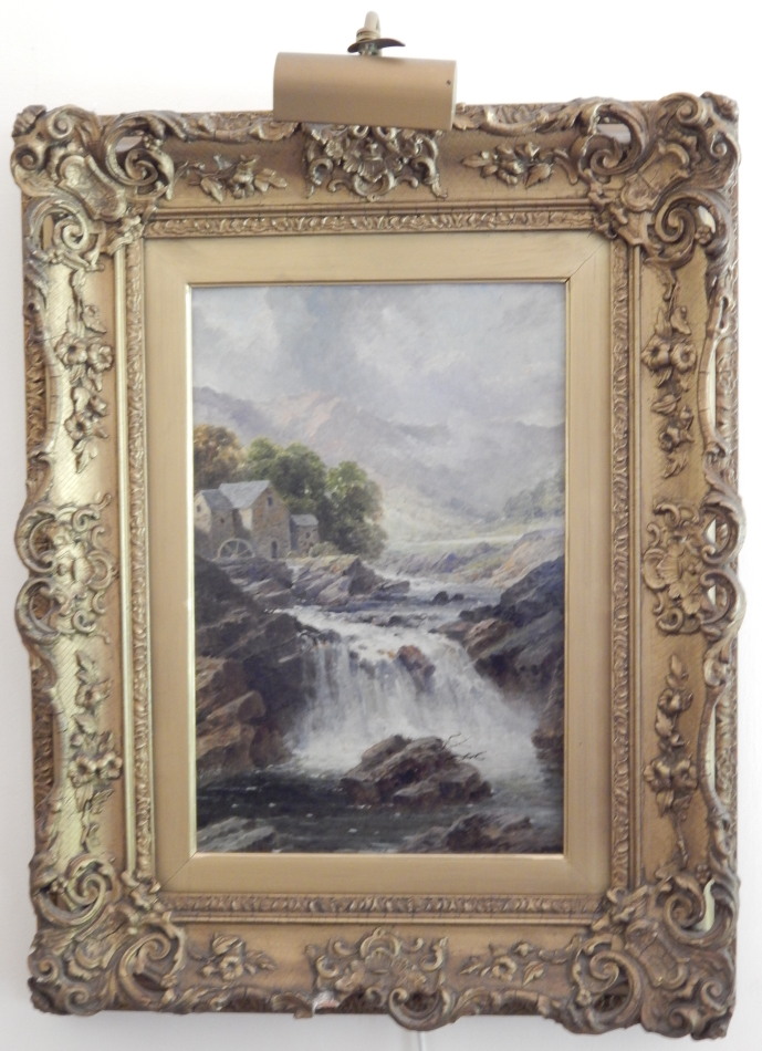 Appraisal: George Law Beetholme c - c River landscape oil on